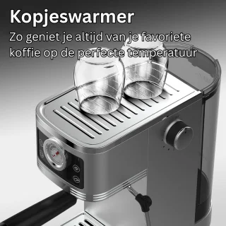 DailySupplies Espressomachine Zilver/Zwart