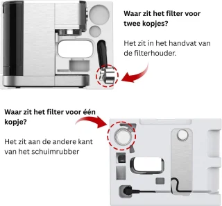 DailySupplies Espressomachine Zilver/Zwart