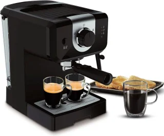 DailySupplies® Espressomachine Zwart/Zilver