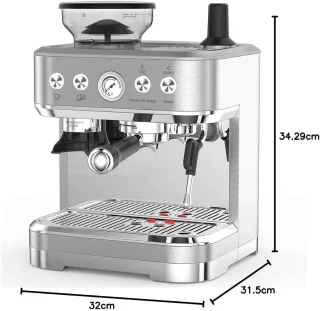 De Warenloods - RVS Piston Espressomachine