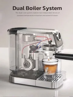 De Warenloods RVS Piston Espressomachine