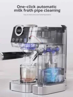 De Warenloods RVS Piston Espressomachine