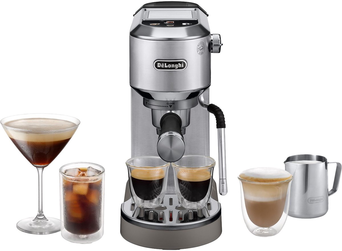 De DELONGHI Dedica DUO EC890.M Espressomachine in één oogopslag