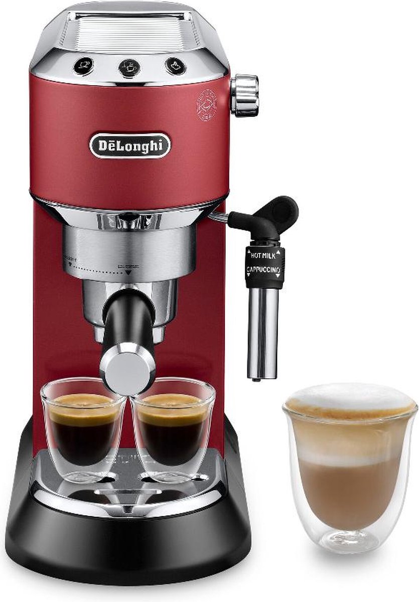 De De'Longhi Dedica Style EC685.R Pistonmachine Red in één oogopslag