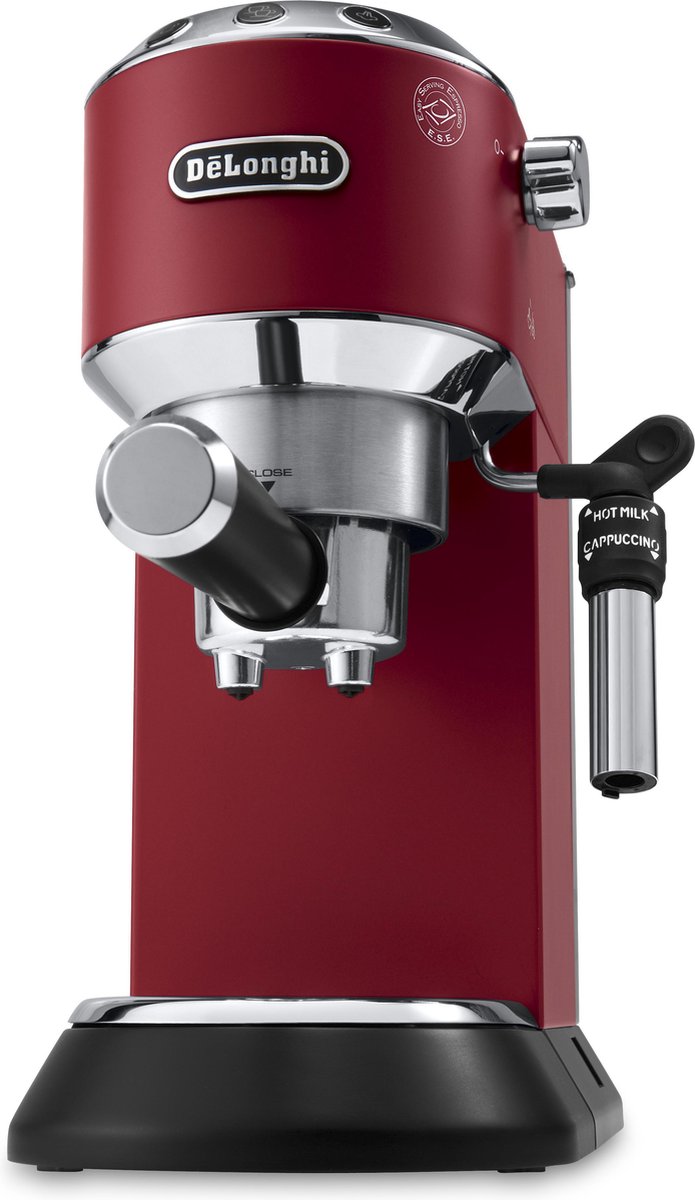 Wat vinden we goed aan de De'Longhi Dedica Style EC685.R Pistonmachine Red