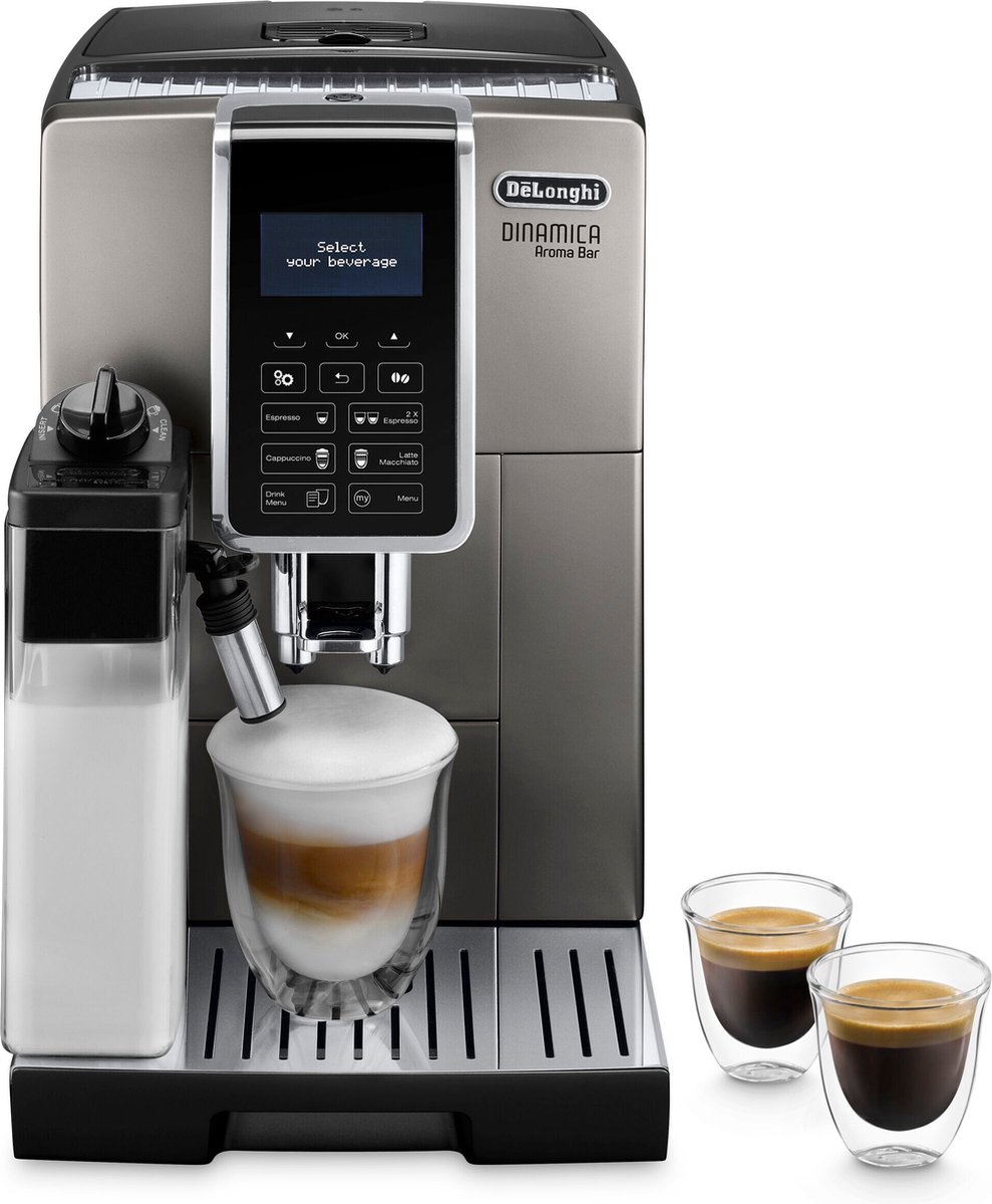 De’Longhi Dinamica Ecam Aroma Bar Volautomatische Espressomachine ECAM359.57.TB