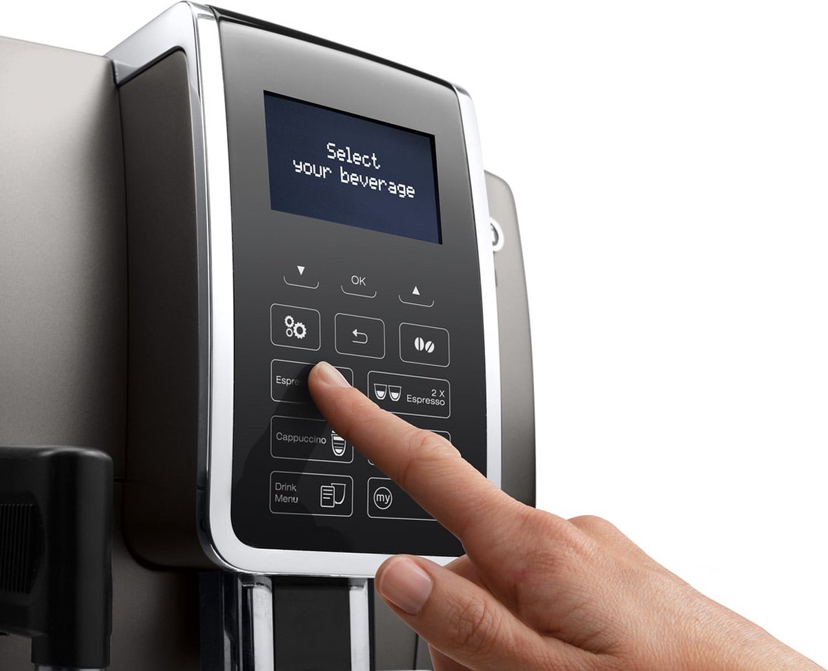 De’Longhi Dinamica Ecam Aroma Bar Volautomatische Espressomachine ECAM359.57.TB
