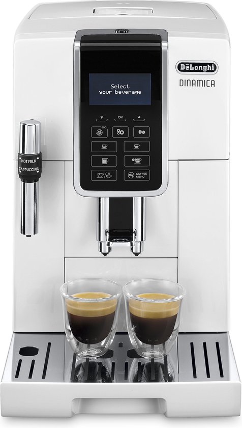 Stijlvolle eenvoud en persoonlijke koffieplezier: De'Longhi Dinamica ECAM350.35.W