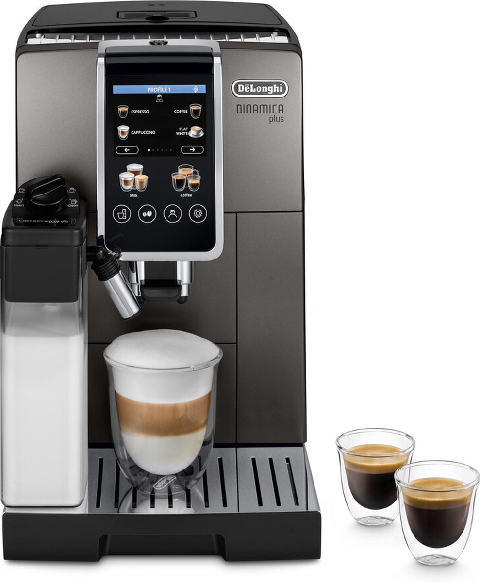 De De’Longhi Dinamica Plus ECAM380.95.TB Espressomachine in één oogopslag