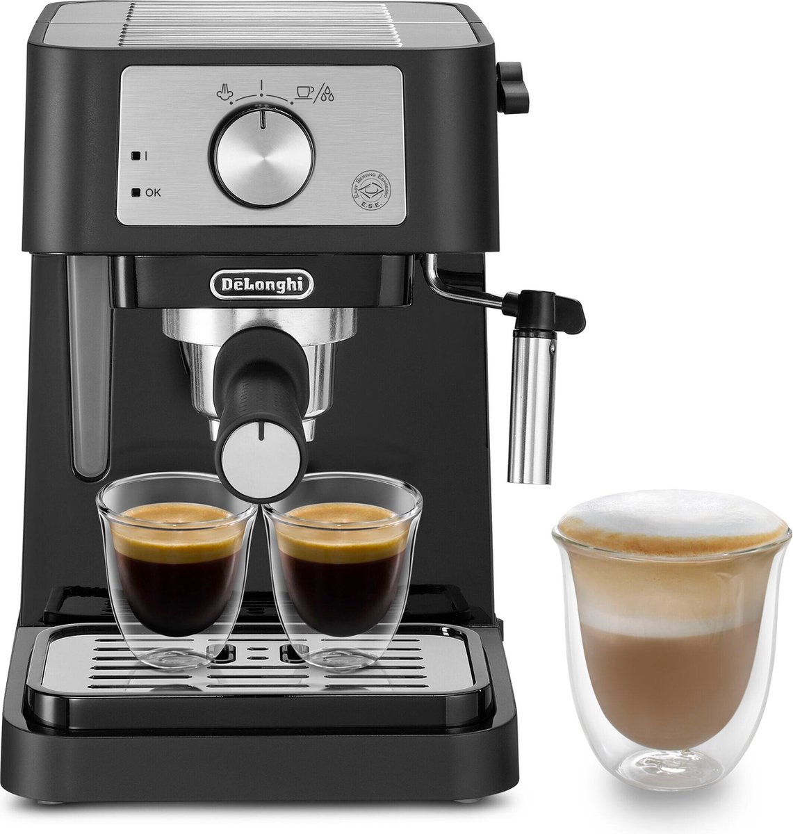 De DeLonghi EC 260.BK espresso apparaat in één oogopslag
