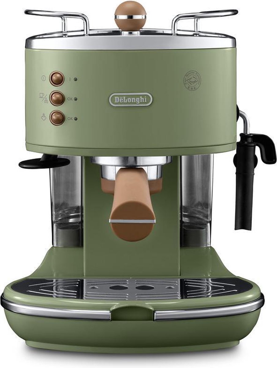De'Longhi Icona Vintage ECOV 311.GR Espressomachine Limegroen