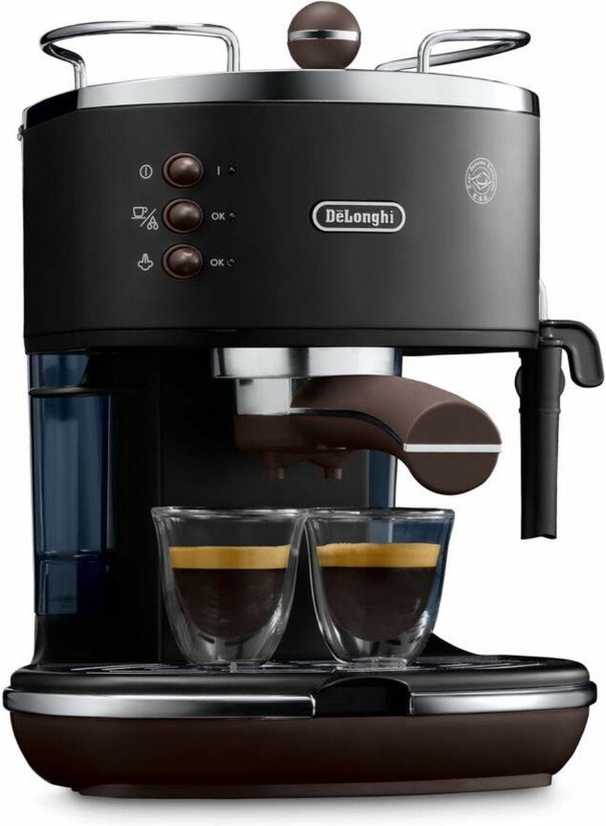 De'Longhi Icona Vintage ECOV311.BK Espressomachine Zwart