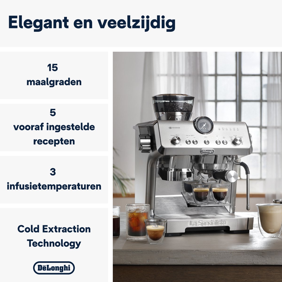 De'Longhi La Specialista Opera EC9555.M Pistonmachine Metal