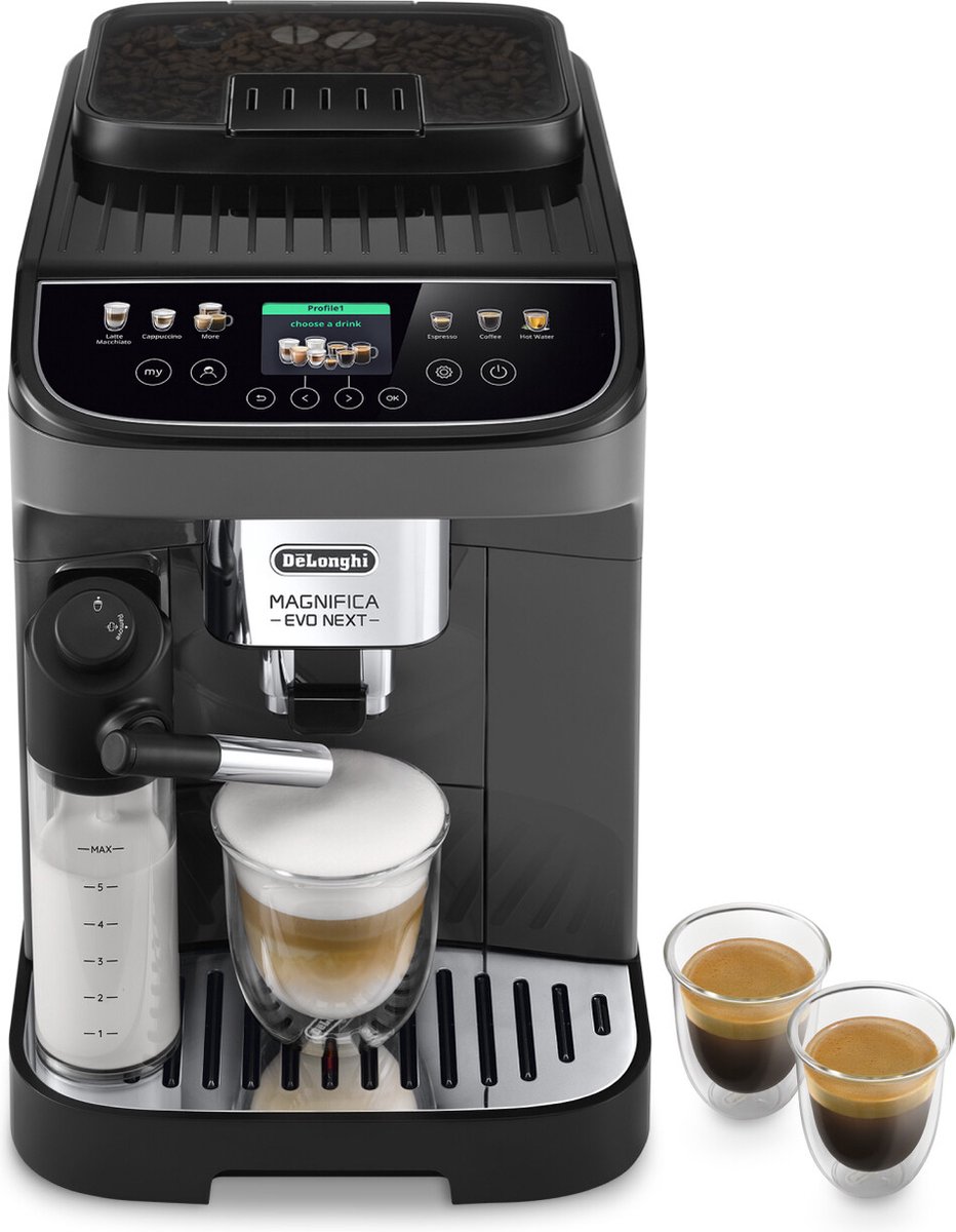 De De'Longhi Magnifica Evo Next ECAM310.60.GB espressomachine Grey in één oogopslag