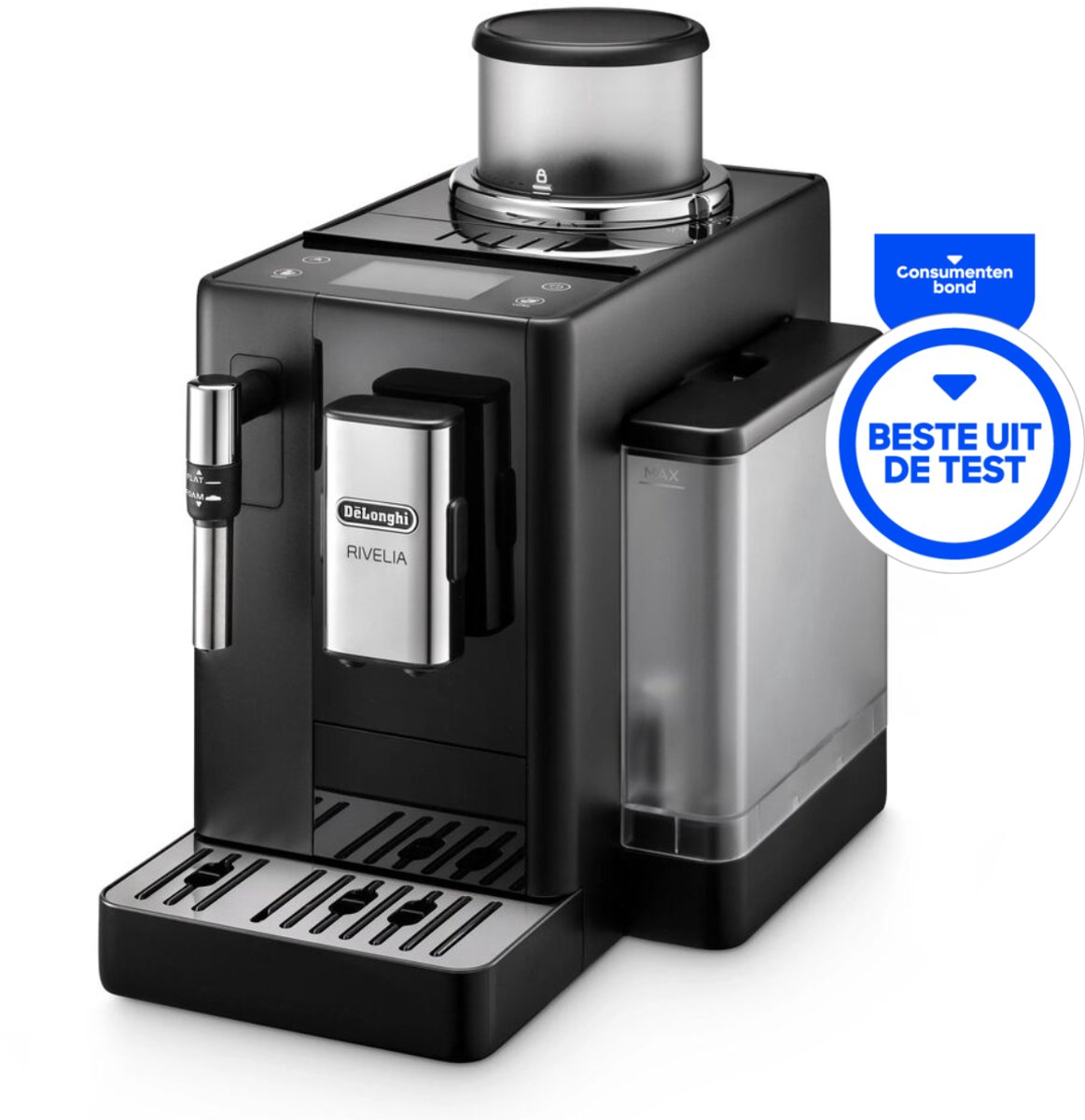 Wat vinden we goed aan de De'Longhi Rivelia EXAM440.35.B espressomachine Onyx Black