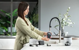 De'Longhi Rivelia EXAM440.55.G espressomachine Pebble Grey