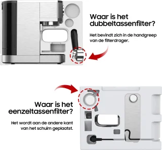 Dewelling CM1660 Semi-automatische espressomachine