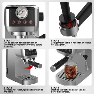 Dewelling CM1665B Half-automatische espressomachine