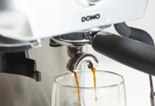 DOMO DO725K Pro Piston Espressomachine RVS/Zwart
