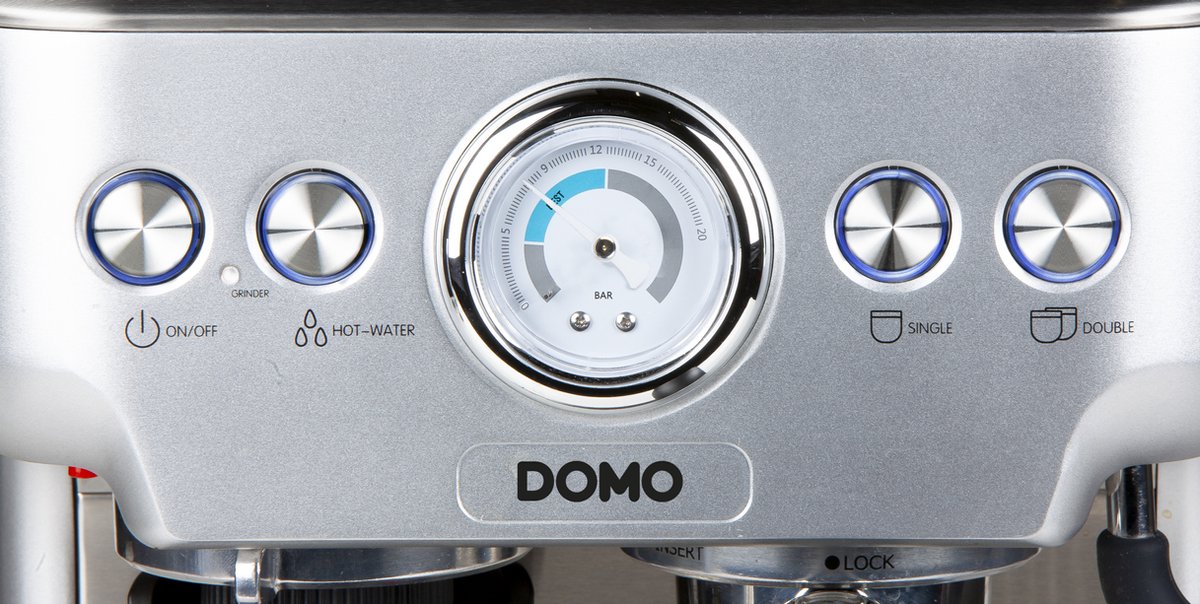 Wat vinden we goed aan de DOMO DO725K Pro Piston Espressomachine RVS/Zwart