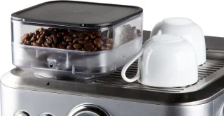 DOMO DO725K Pro Piston Espressomachine RVS/Zwart