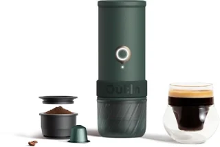 Draagbare elektrische espressomachine met zelfverwarming