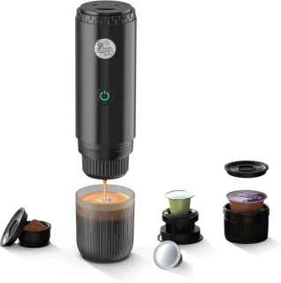 Draagbare espressomachine 3-in-1 - Zwart
