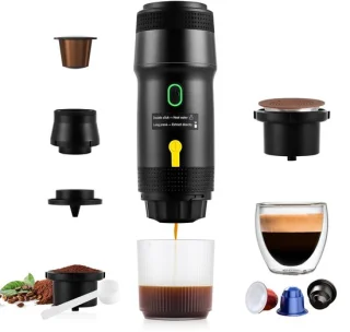 Draagbare espressomachine Zwart 1201