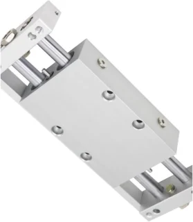 Dubbele asschuiver pneumatische cilinder 10x50 mm