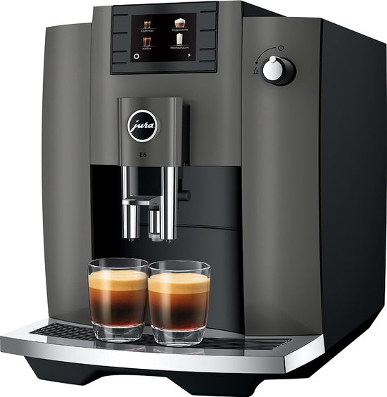 E6 Dark Inox EC — cappuccino van meesterhand, simpel en stijlvol