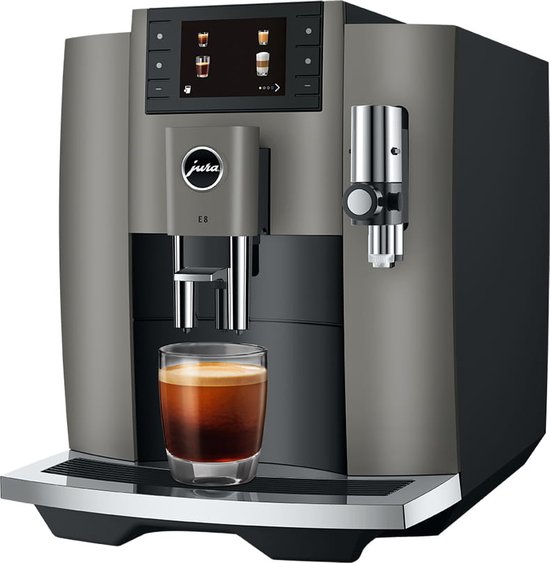 JURA E8 Dark Inox EC — premium espressokwaliteit met één druk op de knop