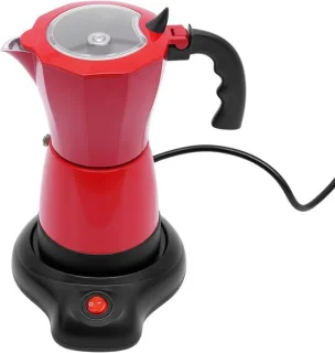 Elektrisch koffiezetapparaat - espresso maker - rood