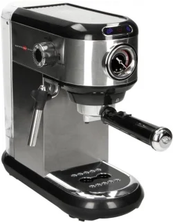 Elektrisch koffiezetapparaat - semi-automatische espressomachine, roestvrij staal