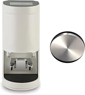 Elektrische espressostamper 58 mm wit