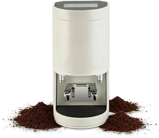 Elektrische koffie tamper - espresso aanstamper 58 mm wit