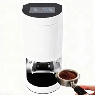 Elektrische koffiestamper 58 mm wit