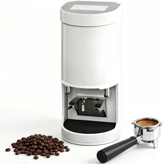 Elektrische koffiestamper 58 mm wit