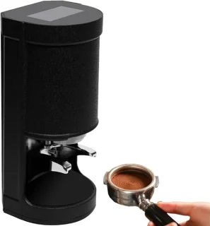 Elektrische koffiestamper 58 mm zwart