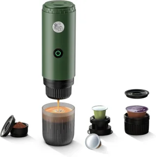 Elzusha draagbare espressomachine 3-in-1, groen