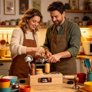 Espresso aanstamp station - Koffie portafilterhouder