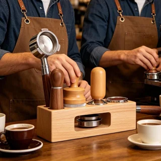Espresso aanstamp station - Koffie portafilterhouder