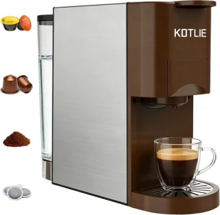 Espresso koffiezetapparaat bruin