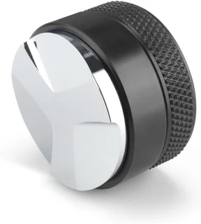 Espresso leveler koffiedistributeur tamper 53 mm zilver