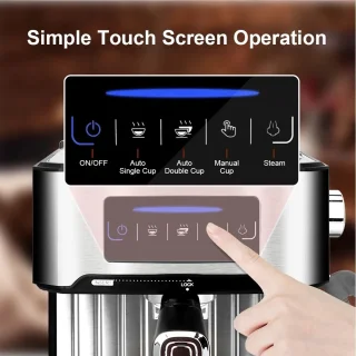 Espresso Machine Cappuccino 1200W Lichtgrijs