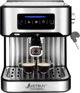 Espresso Machine Cappuccino 1200W Lichtgrijs