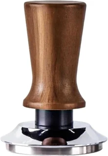 Espresso Sabotage houten koffietamper 58 mm plat
