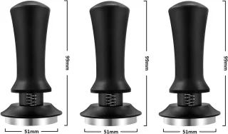 Espresso Sabotage koffie tamper 51 mm zilver