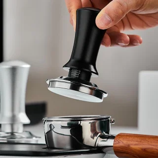 Espresso Sabotage koffie tamper 51 mm zilver