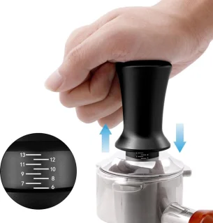 Espresso Sabotage koffie tamper 51 mm zilver