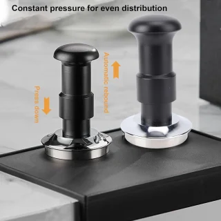 Espresso Sabotage koffie tamper 58 mm zilver